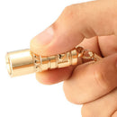 Golden Mini Portable LED Flashlight Torch Lamp Handheld Camping Keychain Light