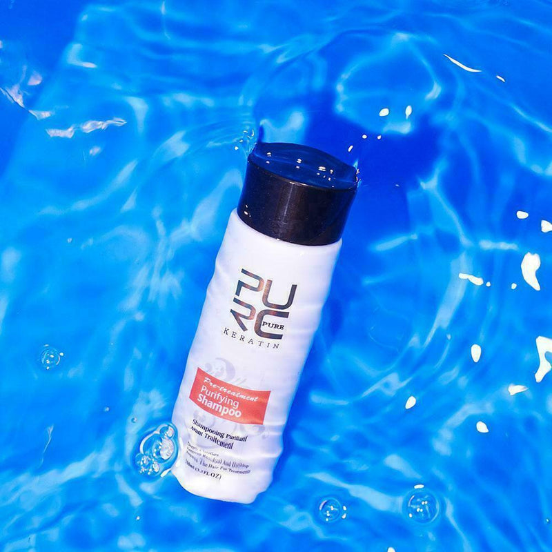 Keratin Hair Straightening Treatment Blow Dry Shampoo Kit 100ml A6X4