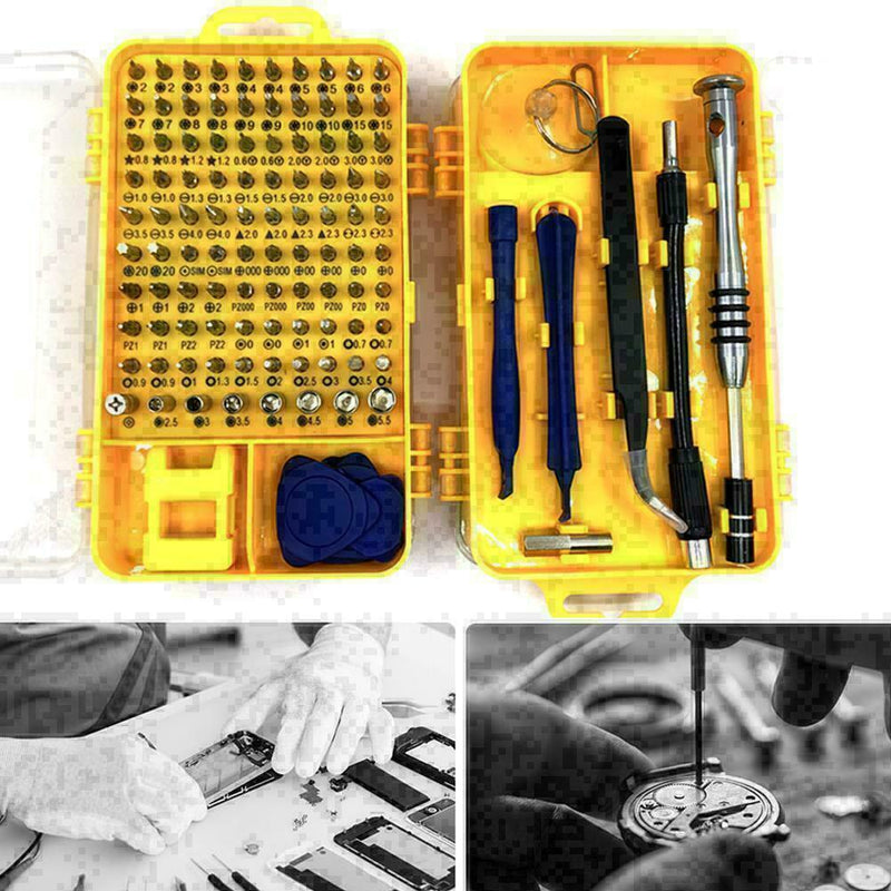 110 in 1 Magnetic Precision Screwdriver Set Watch Mobile Repair Phone Kits N4Y8
