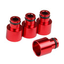 8x High Quality Fuel Injector Adapters for Acura B16 B18 D16Z D16Y Blue+Red