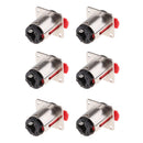 6 Pieces 1/4 inch Jacks 6.35mm Microphone Mono TS Socket Female Connector Panel