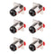 6 Pieces 1/4 inch Jacks 6.35mm Microphone Mono TS Socket Female Connector Panel