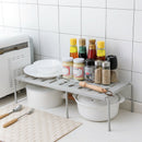 Kitchen Retractable Shelf Multi-Function Finishing Small Shelf Desktop Stor F5B2