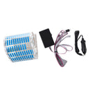 45*11cm Sound Music Activated Car Stickers Equalizer Glow Blue LED Light (S