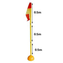 Detachable Soccer Football Corner Pole & Flag Post Base Set Foldable Home R4P0