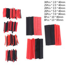 127Pcs Weatherproof heatshrink sleeving tubing tube assortment kit black glue Fm