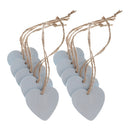 40x Wood Love Heart Wood Embellishment Scrapbook Craft DIY Hanging Tags