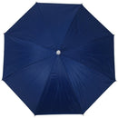 26" Diameter Elastic Band Fishing Headwear Umbrella Hat Dark Blue H7T2