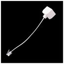 2pcs 6P4C RJ11 Dual Female to Male Telephone Cable Splitter Adapter A2U7
