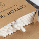 100pcs Double Head Bamboo Cotton Swab Makeup Buds Wood Sticks Nose Ears Cleani%!