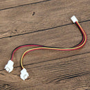 5Pcs 12V 3 Pin Female to 2/3 Pin Male PC Fan Power Splitter Extension Cable