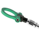 Auto Part Car Trailer Towing Round Hook Keychain Key Ring Green