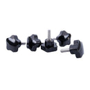 M8x25mm Thread 40mm Star Head Screw On Type R Packing Screw Handle Pack of