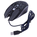1,600 DPI 4 Buttons LED Backlight Wired Optical Gaming Mouse for PC Laptop
