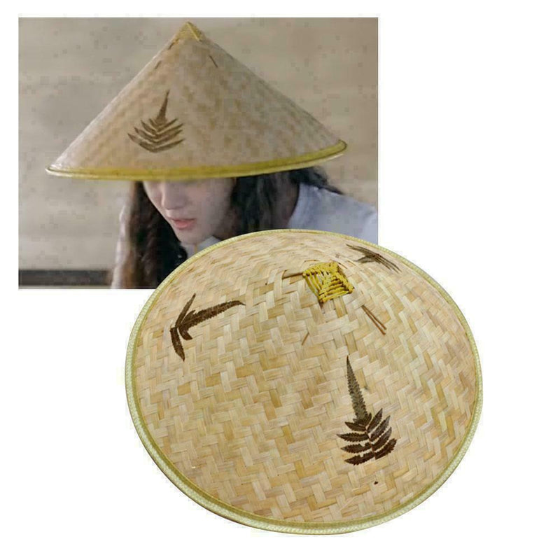 Chinese Oriental Vietnamese Straw Bamboo Sun Hat Farmer Rice Hat Fishing  G T8C1