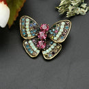Ladies Women Alloy Diamond Cute Insect Brooch Butterflies