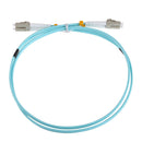 1M LC-LC Duplex 10 Gigabit 50/125 Multimode Fiber Optic Cable Om3 Aqua 10GB A