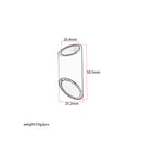 60x25mm Stainless Steel Tube Tone Guitar Slide Finger Knuck For Guitar