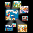 Portable Tales Story Book Projector Light Torch Toys Set Baby Mini Theater