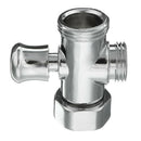 3-Way T-adapter Shower Diverter Valve G1/2inch & G3/4inch Connector Chrome
