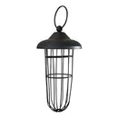 Hanging Wild Bird Fatball Feeder, Garden Design in Black & Metal for long