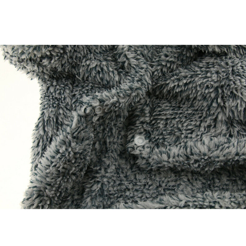 Coral Fleece Teddy Clothes Sloth Bear Dress up Costume Dog Hoodie Blue