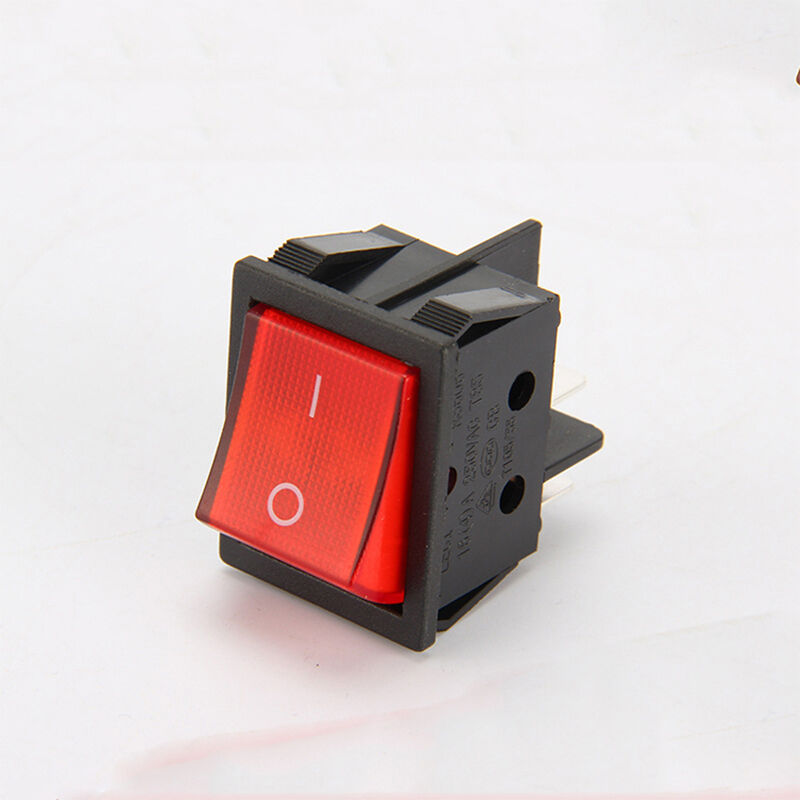2Pcs Red Black 4 Pin DPST on/off 2 Positions AC 250V/15A 125V/20A Rocker Us H3C0