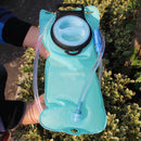 2L Big Mouth Water Bladder Bag Blue Hydration Camping Sport Bicycle Bike UYFG