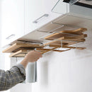 Double Layer Iron Kitchen Cabinets Shelf Chopping Board Storage Rack Shelve
