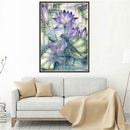 Dragonfly Lotus Flower 5D DIY Full Drill Diamond Painting Embroidery Decor