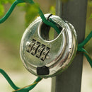 4 Code Combination Padlock Long Shackle Shed Lock Fence Hasp Cabinet Locker -
