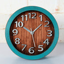 2 Packs Cute Silent Alarm Clock Plastic+Wooden f/ School Tabletop Ornament