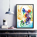 5D DIY Full Drill Diamond Painting Wolf with Wings Cross Stitch Mosaic Kit A