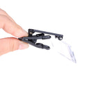 Transparent Acrylic Folding Eyeglass Clip On Magnifying Lens Flip Loupeã€NME