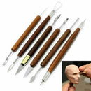 6Pcs/Kit DIY Clay Sculpting Wax Ceramic Carving Tools Shapers Polymer Modeling