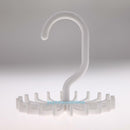 Rotating Plastic 20 Hooks Neck Tie Rack Hanger Holder Closet Organizer Accessory