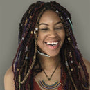 100Pcs Hair Coil Dreadlocks Beads Cuffs Braiding Clips Spring Twisted Braid U3W4