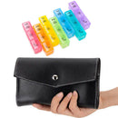 Portable 7 Day Pill Organizer Medicine Fish Oil Case with PU Leather Bag
