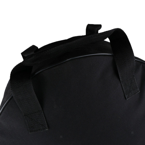 Black Snare Drum Gig Bag Round Hand Carry & Shoulder for Drummer Beginners