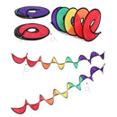 Foldable Rainbow Spiral Windmill Wind Spinner Camping Home 2019 Garden Tent N9U4