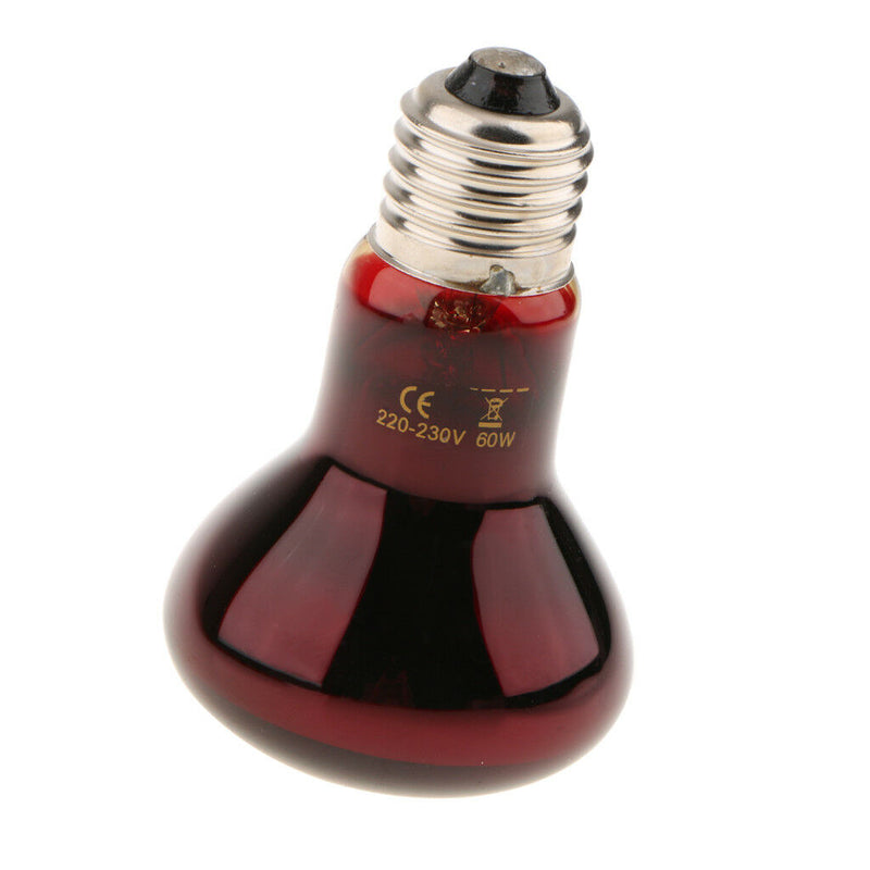 4x 220V E27 Reptile Terrarium UVA UV Infrared Heat Light Bulb Nightlight 60W