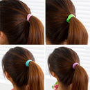 Best 100pcs Sports Elastic Rope Ring Hairband Women Hair Band Ponytail Holder LJ