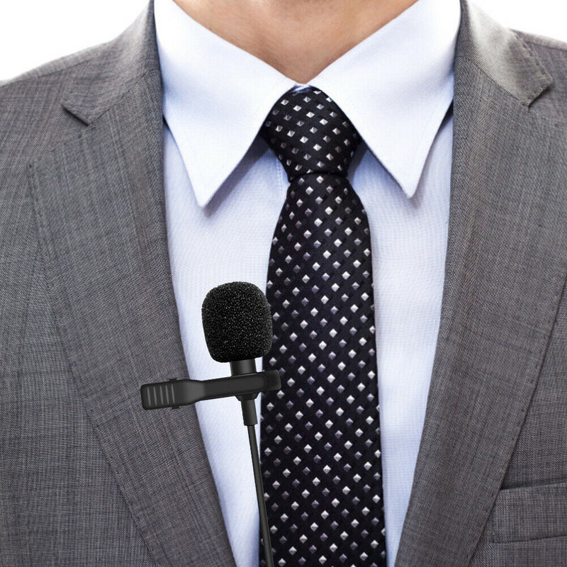 USB Type C Mini Lavalier Microphone Omnidirectional Lapel Clip Mic with Bag A