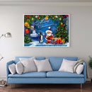 Full Drill Diamond Painting Santa and Penguin Rhinestone Handicraft Mosaic