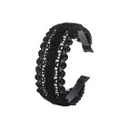 Gothic Lace Headband Embroidery Flower Hair Hoop Cloth Hollow Boho Girls