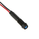 Blue 12V LED Signal Indicator Warning Light Lamp w/Wire Lead Easy Install