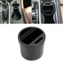 2x  Car Water Cup Slot Organizer Coin Card Storage Box ABS Multi-functional Auto