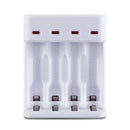 For AA/AAA Battery Smart 4-slot USB Recharge Charger Fast Charging Dock w/ Cable