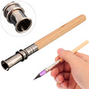 2XAdjustable Pencil Extender Lengthener Holder Art Writing Tool Wooden Handle ME