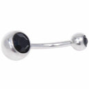 10pcs 14G Mixed Color Double Gem Belly Button Ring Body Jewelry Piercing Se